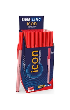 Silka Linc Icon 1.0 Mm Kırmızı Tükenmez Kalem - 5'li Set Silka Linc Icon 1.0 Mm Kırmızı Tükenmez Kalem - 5'li Set