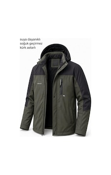 Oksit Tuc 1032 İçi Polar/kürk Astarlı Su İtici Termal Softshell Erkek Mont - Soğuk Geçirmez Spor Kaban Haki Oksit Tuc 1032 İçi Polar/kürk Astarlı Su İtici Termal Softshell Erkek Mont - Soğuk Geçirmez Spor Kaban Haki