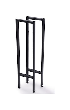 Metal Dresuar Konsol Çok Amaçlı Masa Ayağı 2 Adet Ayak 83 Cm Mobilya Ayağı Siyah