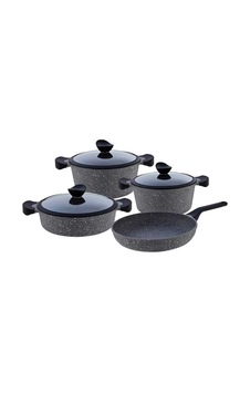 Falez Grand Touch Döküm 7 Parça Tencere Seti Gri GRA4002 Falez Grand Touch Döküm 7 Parça Tencere Seti Gri GRA4002