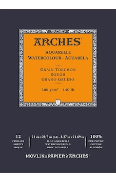 Arches Sulu Boya Blok Defter Rough 300g 12 Yaprak 21x29.7 Arches Sulu Boya Blok Defter Rough 300g 12 Yaprak 21x29.7