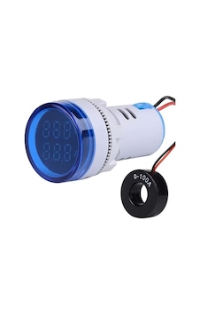 Mavi Voltmetre + Ampermetre Ac12-500v 0-100a 22 Mm Mavi Voltmetre + Ampermetre Ac12-500v 0-100a 22 Mm