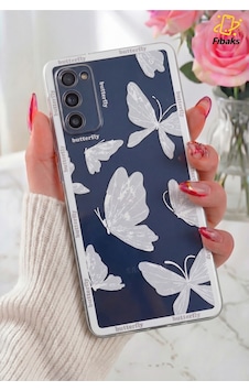 Fibaks Galaxy S20 Fe Uyumlu Kılıf Tasarımlı Desenli Şeffaf Kelebek Esnek Yumuşak Silikon Kapak Fibaks Galaxy S20 Fe Uyumlu Kılıf Tasarımlı Desenli Şeffaf Kelebek Esnek Yumuşak Silikon Kapak