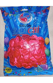 100 Lü Metalik Balon 14/a Birinci Kalite Kirmizi