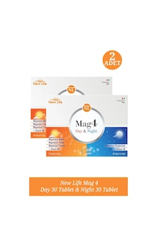 New Life Mag 4 Day 30 Tablet & Night 30 Tablet 2 Adet New Life Mag 4 Day 30 Tablet & Night 30 Tablet 2 Adet