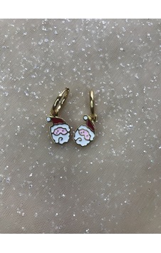 Yılbaşı Temalı Noel Baba Çelik Küpe Yılbaşı Temalı Noel Baba Çelik Küpe