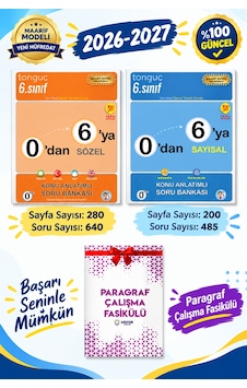 Tonguç Akademi 6. Sınıf 0'dan 6'ya Sayısal Sözel Konu Anlatımlı Soru Bankası Seti 2027 Tonguç Akademi 6. Sınıf 0'dan 6'ya Sayısal Sözel Konu Anlatımlı Soru Bankası Seti 2027