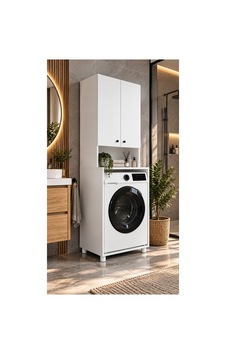 Wood Çamaşır Makine Dolabı Çok Amaçlı Dolap Banyo Kiler Beyaz - 904374634 Beyaz Wood Çamaşır Makine Dolabı Çok Amaçlı Dolap Banyo Kiler Beyaz - 904374634 Beyaz