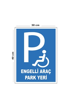 Metal Engelli Araç Park Yeri 30cm X 40cm A3 Büyüklüğünde Uyarı Levhası Yönlendirme Tabelası Metal Engelli Araç Park Yeri 30cm X 40cm A3 Büyüklüğünde Uyarı Levhası Yönlendirme Tabelası