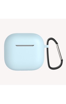 Apple Uyumlu AirPods 4 Zore Standart Silikon Kılıf-mavi Açık Apple Uyumlu AirPods 4 Zore Standart Silikon Kılıf-mavi Açık