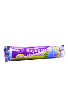 Parex Güçlü Büyük Çöp Torbası Mavi 7'li 65 x 80 CM