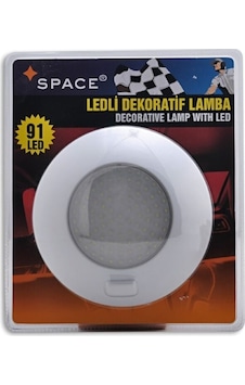 Space Ledli Dekoratif Tavan Lambası 91led Yuvarlak 24v / Laak122-1-24