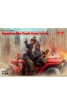 1/24 American Fire Truck Crew 1910s 2 Figure Maketi, Icm 24006 1/24 American Fire Truck Crew 1910s 2 Figure Maketi, Icm 24006