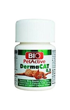 Bio Petactive Dermacat 0.3 Sarımsaklı Maya Tableti 75 Tablet Bio Petactive Dermacat 0.3 Sarımsaklı Maya Tableti 75 Tablet