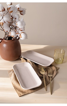 Keramika Krem Pergamon Kayık Tabak 26 Cm 2 Adet 030