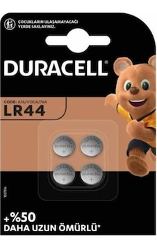 Ayt Duracell Lr44 1.5 Volt Düğme Pil 4 Lü Paket Ayt Duracell Lr44 1.5 Volt Düğme Pil 4 Lü Paket