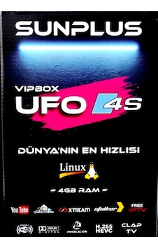 Sunplus Vipbox Ufo 4S Uydu Alıcısı Sunplus Vipbox Ufo 4S Uydu Alıcısı