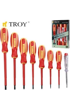 Troy 22306 İzoleli Tornavida Seti 8 Parça Troy 22306 İzoleli Tornavida Seti 8 Parça