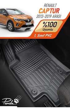 Siyah Renault Captur 2013-2019 Arası Uyumlu 4d Havuzlu Paspas Takımı Siyah Renault Captur 2013-2019 Arası Uyumlu 4d Havuzlu Paspas Takımı