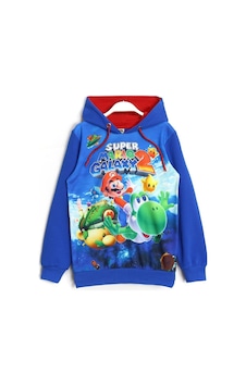 Dobakids Super Mario 3D Baskılı Kışlık Mevsimlik Uzun Kollu Kapüşonlu Hoodie Sweatshirt Mavi Dobakids Super Mario 3D Baskılı Kışlık Mevsimlik Uzun Kollu Kapüşonlu Hoodie Sweatshirt Mavi