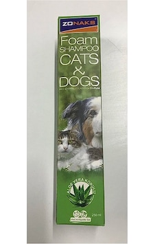 Zonaks Aloe Vera Özlü Kedi Köpekler İçin Köpük Şampuan 250 ML