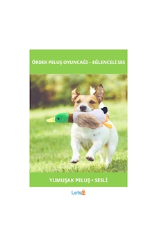 Sesli Ördek Şekilli Dayanıklı Peluş Köpek Oyuncağı Sesli Ördek Şekilli Dayanıklı Peluş Köpek Oyuncağı