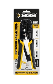 Mey İthalat Sgs 2065 Network Kablo Pensesi 3 İn 1