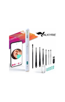 Valkyrie Valkyrie Kameralı Kulak Temizleme Cihazı Wi-fi Hd Kamera Led Işıklı Type-c Şarjlı 8 Parça Set