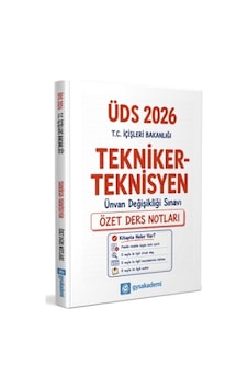 Gys Akademi 2026 İçişleri Bakanlığı Üds Tekniker Teknisyen Özet Ders Notları Gys Akademi 2026 İçişleri Bakanlığı Üds Tekniker Teknisyen Özet Ders Notları