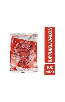 Atom Balon 12inc 100 Adet Bayraklı Standart Atom Balon 12inc 100 Adet Bayraklı Standart