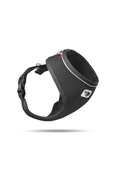 Curli Basic Air-Mesh Köpek Göğüs Tasması Siyah XS