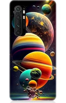 Xiaomi Mi Note 10 Lite Uyumlu Gezegenler Ve Büyük Patlama Desenli Silikon Kılıf Xiaomi Mi Note 10 Lite Uyumlu Gezegenler Ve Büyük Patlama Desenli Silikon Kılıf