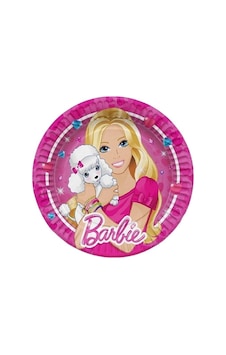 Barbi 8 Li Tabak Doğum Günü Parti Malzemeleri Pembe Tüm Yaşlar