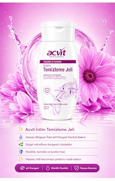 Acvit İntim Temizleme Jeli 250 ML Acvit İntim Temizleme Jeli 250 ML