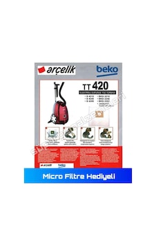 Arçelik Uyumlu S 4240 A Bez Toz Torbası - Micro Filtre Hediyeli -