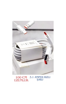 Xıaomi Type-c Android Uyumlu Hızlı Şarj Kablosu 100 Cm 3.1 A Redmi K30 K40 Pro Poco Mi 9 11 10 Pro