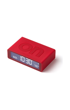 Lexon Flip Mini Şarj Edilebilir Alarm Saat Açık Kırmızı