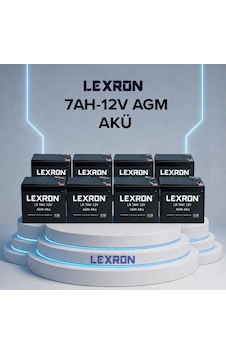 Lexron 7ah 12v Agm Akü 8 Adet Lexron 7ah 12v Agm Akü 8 Adet