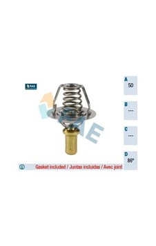 Termostat 86 R19 Clıo I 90 98 Express 95 97 Solenza 1.4 E6j E7j Fae 7700742617