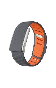 Whoop 5.0 Uyumlu Krd-161 Metal Tokalı Silikon Kordon - Gri-turuncu Whoop 5.0 Uyumlu Krd-161 Metal Tokalı Silikon Kordon - Gri-turuncu