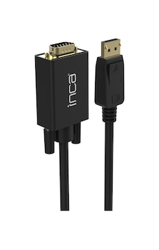 INCA (IDPV-18T) DISPLAY PORT TO VGA CEVIRICI 1.8M KABLO