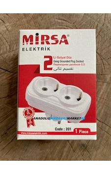 Mirsa 2Li Golyat Priz Fiş Topraklı Golyat Çoklayıcı Fiş Tse Li Mirsa 2Li Golyat Priz Fiş Topraklı Golyat Çoklayıcı Fiş Tse Li