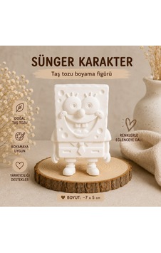 Sünger Karakter Figürü Boyama Seti