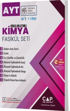 2023 AYT Kimya Video Anlatımlı Fasikül Set - Çap Yayınları 2023 AYT Kimya Video Anlatımlı Fasikül Set - Çap Yayınları