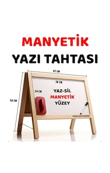 Masa Üstü Mini Manyetik Yazı Tahtası Ahşap Masa Üstü Mini Manyetik Yazı Tahtası Ahşap