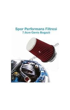 Performans Hava Filtresi Spor Filtre Geniş Boğazlı