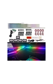 64 Renk Rgb Araç İç Ambiyans Led Dekorasyon Ortam Işıkları