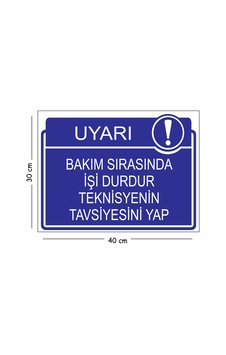 Metal Bakım Sırasında İşi Durdur Teknisyenin Tavsiyesini Yap 30x40 Cm A3 Uyarı İş Güvenliği Levhası Metal Bakım Sırasında İşi Durdur Teknisyenin Tavsiyesini Yap 30x40 Cm A3 Uyarı İş Güvenliği Levhası