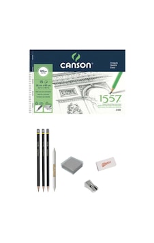 Canson 1557 Desen Çizim Blok 35x50cm 120gr 15 Yaprak Eskiz Çizim Set Canson 1557 Desen Çizim Blok 35x50cm 120gr 15 Yaprak Eskiz Çizim Set