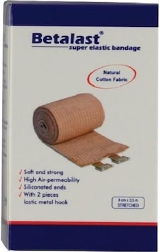 Betasan Betalast Süper Elastik Bandaj 8 CM x 3.5 M Betasan Betalast Süper Elastik Bandaj 8 CM x 3.5 M
